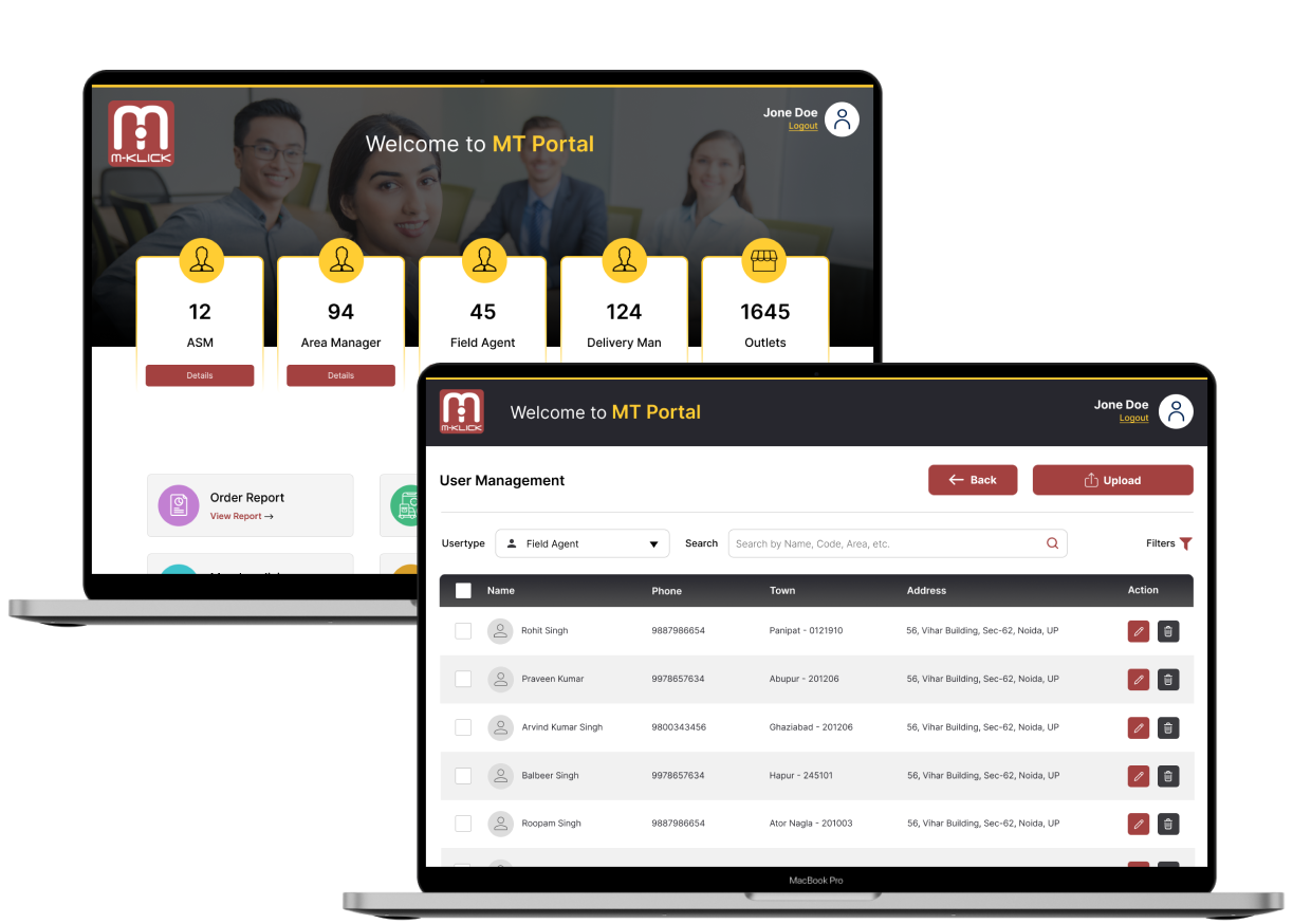 Modern Trade Management Portal